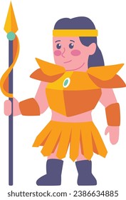 Fantasy game character handraw vector illustration