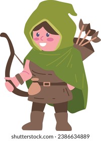 Fantasy game character handraw vector illustration