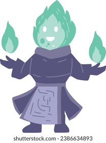Fantasy game character handraw vector illustration
