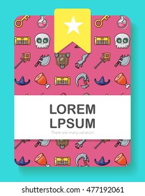 Fantasy game icons set,eps10