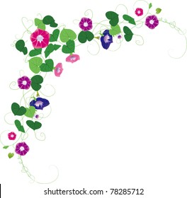 Fantasy garden background-Morning glory