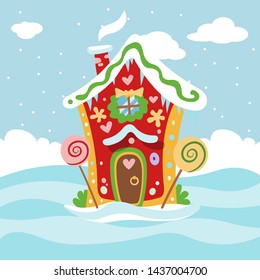 Fantasy gnome house vector cartoon fairy treehouse and magic housing village illustration set of kids gnome fairytale pumpkin or stone playhouse for gnome background