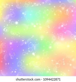 Fantasy Gradient Backdrop Hologram Holographic Fairy Stock Vector ...