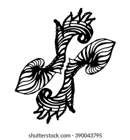 Fantasy graphic element for pattern Vector Illustration
