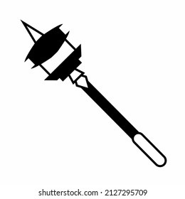 Fantasy hammer white and black with line art style design ver-5
