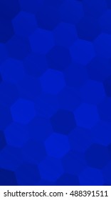 fantasy hexagons on a blue color background. vector banner. ideas for your business, printing, design presentations.