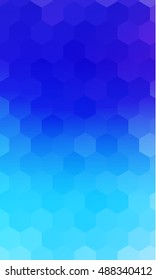 fantasy hexagons on a blue, purple color banner. vector. ideas for your business, printing, design presentations.