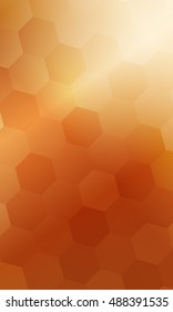 fantasy hexagons on a bronze color background. vector. ideas for your business, printing, design presentations.