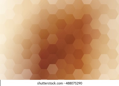 fantasy hexagons on a brown color background. vector. ideas for your business, printing, design presentations.