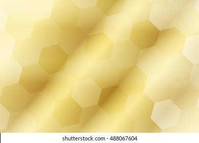 fantasy hexagons on a gold color background. vector. ideas for your business, printing, design presentations.
