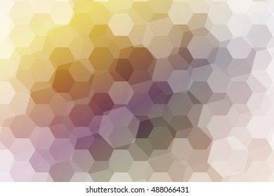 fantasy hexagons on a multicolor color background. geometric pattern with gradient. vector. ideas for your business presentations, printing, design.
