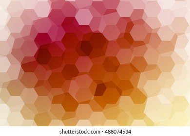 fantasy hexagons on a multicolor color background. geometric pattern with gradient. vector. ideas for your business presentations, printing, design.