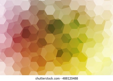 fantasy hexagons on a multicolor color background. geometric pattern with gradient. vector. ideas for your business presentations, printing, design.