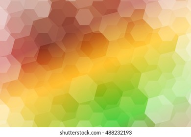 fantasy hexagons on a multicolor color background. geometric pattern with gradient. vector. ideas for your business presentations, printing, design.