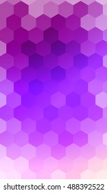 fantasy hexagons on a purple color background. vector. geometric banner with gradient. ideas for your business presentations, printing, design.