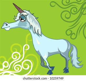  fantasy of a horse with horn	
