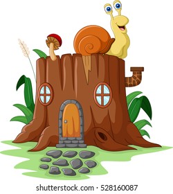 Fantasy House With Snail 