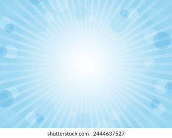 Fantasy image concentrated line background with light dot pattern_Light blue