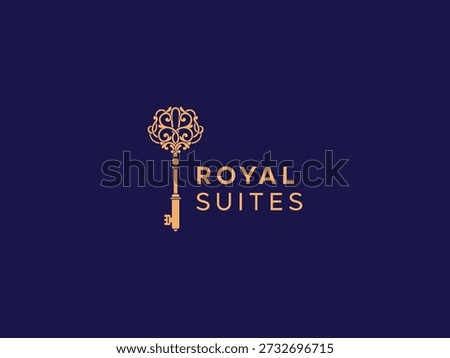 Fantasy Key Logo Design | Royal Key Logo