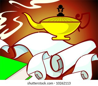  fantasy of a Aladdin’s lamp	