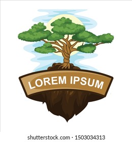 fantasy land illustration for logo template or other purpose