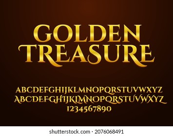 Fantasy Luxury Golden Treasure Text Effect