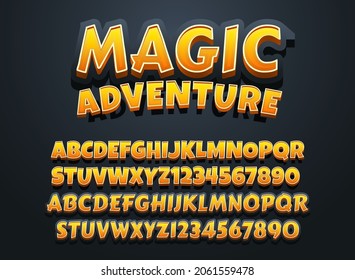 fantasy magic adventure editable text effect perfect for rpg medieval game logo title