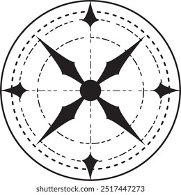 Fantasy-Zauberkreis Erstellen Sie Zauberkreise und Zaubersprüche.,Schicksal von Sternen und Abenteuer, Hexen, Zauberer und das magische Reich.