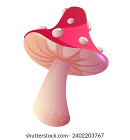 Fantasía o hongos mágicos. Toadstool alucinógeno.Ilustración vectorial EPS10