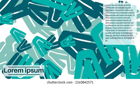 Fantasía desordenado doodle formas geométricas fondo. Tarjeta abstracta, disposición. Página de inicio creativa o fondo de negocios. Portada de publicidad.