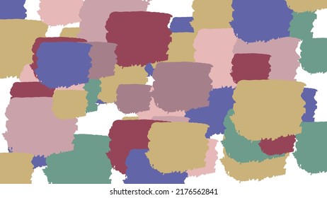 Fantasy messy doodle geometric shapes background. Abstract card, layout. Creative landing page or business background. Advertisement cover.