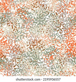 Fantasy messy freehand doodle geometric shapes seamless pattern.  Infinity ditsy scribble abstract card, layout.