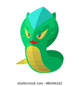 Fantasy monster color cute character funny design element
