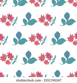 Fantasy multicolored vector seamless pattern with motif tropical flowers. Chintz stylized floral repeat background, Oriental folk design for wallpaper, textile, blanket, clothing, wrapper, prints.