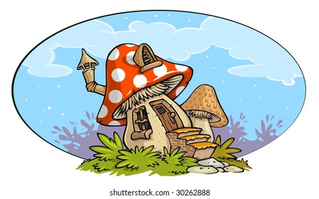 Fantasy Mushroom  little cottage