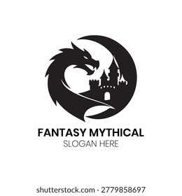FANTASY MYTHICAL Logo captures the magic of legends and mystical worlds, perfect for gaming, entertainment, and creative brands. This FANTASY MYTHICAL Logo features enchanting, imaginative, and otherworldly design elements, ideal for storytellers, fantasy writers, and mystical-themed businesses seeking a visually striking identity.