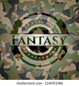 Fantasy on camouflage texture