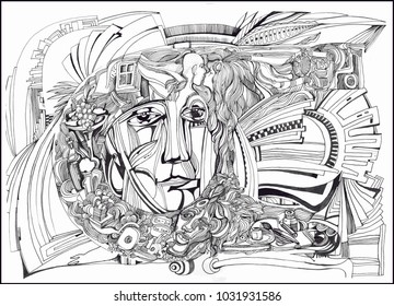 Fantasy on the theme: "Art, still life and love."