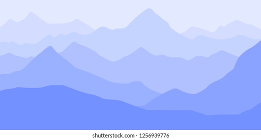 Fantasy on the theme of the mountain landscape