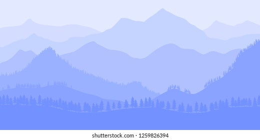 Fantasy on the theme of the mountain landscape