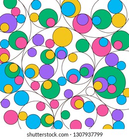 Fantasy ornamental pattern. Abstract vector illustration. 