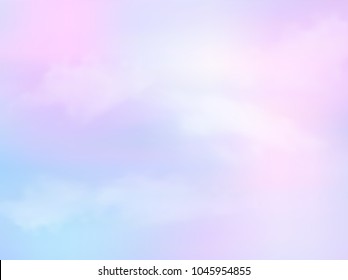 fantasy pastel of sky and soft cloud abstract background