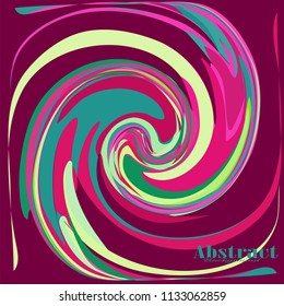 Fantasy pink abstract cover illustration for packaging product, disc, psychedelic poster for happy people