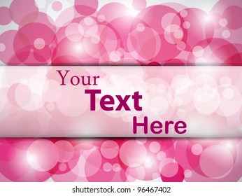 fantasy pink card. vector illustration