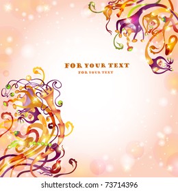 fantasy plant background space banner