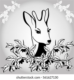 fantasy Portrait of deer