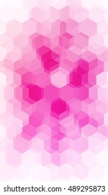fantasy red, pink color geometry background. vector illustration. polygonal pattern. design for banner, presentation, wallpaper.