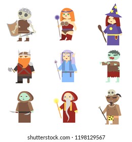 Fantasy RPG Game Heroes. Fantasy magic wars.