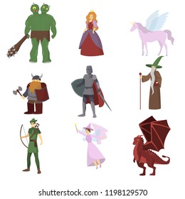 Fantasy RPG Game Heroes. Fantasy magic wars.