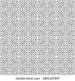 Fantasy seamless pattern with ornamental mandala. Abstract round doodle flower background. Floral geometric circle. Vector illustration.  